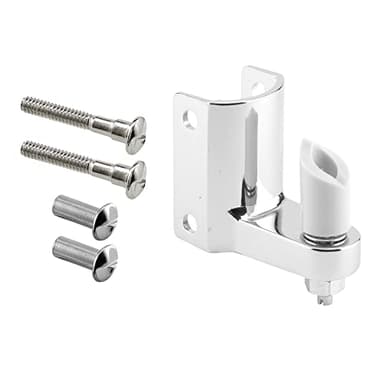 Prime-Line 656-7220 Post Mounted Gravity Pivot Hinge, 1-1/4 In., Zamak Construction, Chrome Finish (Single Pack)
