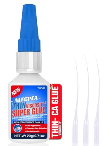 20g Thin CA Glue (2-3 CPS), 2-5 Second Cure Time - Ideal for Hobbies and Precision Work: Woodworking, Model Making (Cars, Airplanes), Pen Turning, Inlays, and Surface Stabilization