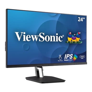 ViewSonic TD2455 24 Inch 1080p IPS 10-Point Multi Touch Screen Monitor with Advanced Dual-Hinge Ergonomics USB C HDMI and DisplayPort Out