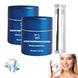Snow Teeth Whitening Powder, Magic Toothpaste Whitening Powder, Instant Teeth Whitening and Stain Removal, 2-Pack Toothpaste Enhancer for Brighter Smiles and Fresh Breath