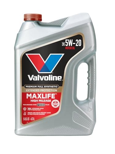 Valvoline MaxLife Extended Protection High Mileage 5W-20 Full Synthetic Motor Oil 5 Quart