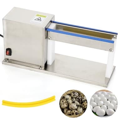 Automatic Quail Egg Peeler, 18W Motor & Stainless Steel Quail Egg Sheller, Effortless Peels in Seconds for Commercial/Home Use, 110V