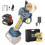 Professional Electric Pruning Shears Brushless Cordless, Compatible with Makita Batteries 50mm(2 inch) Electric Pruner for Gardening Heavy Duty 8000mAh Battery Secateurs for Tree Trimming