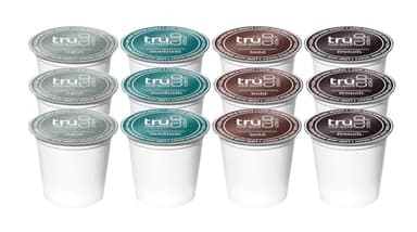 Trücup Low Acid Coffee Single Serve Pods Assortment Pack, 3 Pods Each of All Blends