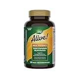Nature's Way Alive! Max3 Potency Adult Complete Multivitamin, High Potency B-Vitamins to Support Energy Metabolism*, with Methylated B12 and Folate, No Added Iron, 180 Tablets (Packaging May Vary)