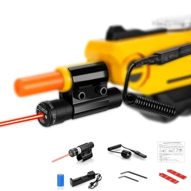 Laser Beam Sight for Bug Salt Gun 2.0, 3.0 and 4.0, Adjustable Laser for Fly Gun Salt Shooter, Bug Salt Airsoft Accessories for Indoor and Outdoor Shooting (Only Laser Sight)