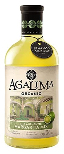 Agalima Authentic Organic Margarita Drink Mix, All Natural, 1 Liter (33.8 Fl Oz) Glass Bottle