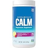 Natural Vitality Calm, Magnesium Citrate Supplement, Anti-Stress Drink Mix Powder, Gluten Free, Vegan, & Non-GMO, Raspberry Lemon, 16 oz