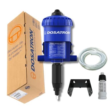 DOSATRON D25RE2 D25RE2VFII Water-Powered Chemical Injector Dosing Pump | 11 GPM | 0.2–2% Dilution | 0.05–11 GPM Flow Range | 3/4" NPT | Livestock, Poultry, Animal Health