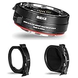 Meike MK-EFTR-C VND Metal Auto-Focus Mount Lens Adapter with Drop-in Variable ND and UV Filters Converter for Canon EF/EF-S Lenses to Canon EOS R and EOS RP R5 R5C R6 Cameras