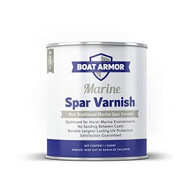 Boat-Armor Marine Gloss Spar Varnish - Marine Varnish Redesigned to Protect Your Total Boat with Superior UV and Moisture Protection. - Matte, Quart (32 Ounces)