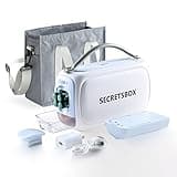 SECRETSBOX Medication Cooler for Travel TSA Approved Medicine Cooler with 36-46℉ Digital Display Portable Mini Refrigerator for Medicine Diabetic Travel Case 1 Battery 20000mAh
