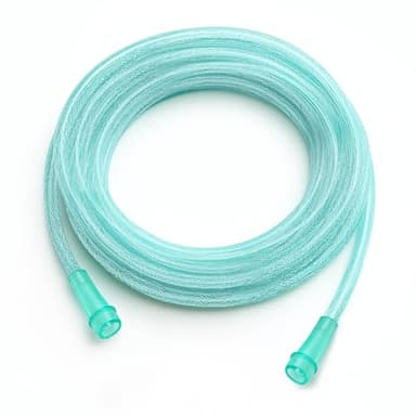 Oxygen Tubing 50 Ft Continuous Non Kinking High Flow, Medical Grade Universal Oxygen Hoses for Home Use, Compatible w/Standard Oxygen Therapy Devices & Connectors, O2 Tubing for Concentrator (1 Pack)