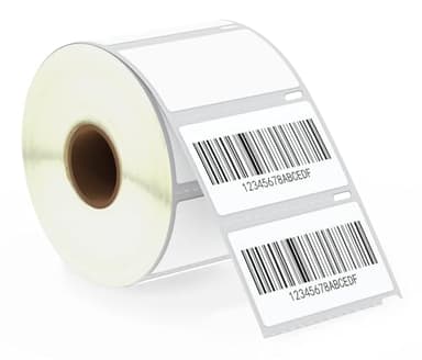 BETCKEY - Compatible DYMO 30334 (2-1/4" x 1-1/4") Multipurpose Barcode/FNSKU Labels, Perforated, Compatible with DYMO Labelwriter 450, 4XL, Rollo & Zebra Desktop Printers [1 Roll/1000 Labels]