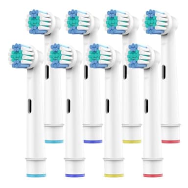 SetSail Toothbrush Heads for Oral B, 8 Pack Professional Electric Toothbrush Replacement Heads Medium Soft Dupont Bristles Replacement Toothbrush Heads Precision Clean Brush Heads Refills