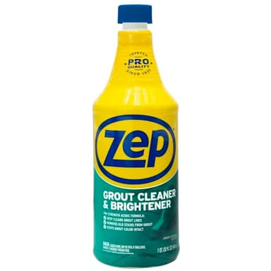 Zep Grout Cleaner and Brightener - 32 Ounce (1 Bottle) - ZU104632 - Deep Cleaning Formula Removes Old Stains From Grout