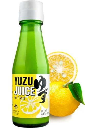 chaganju Yuzu Juice 100% Japanese Authentic, Natural Pure Flavor with No Additives, Vegan, Refreshing Aroma and Citrusy Flavor Paired with Various Dishes 3.3floz(100ml) 【YAMASAN】