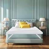 SyMax 4 inch Cal King Memory Foam Mattress Topper with Removable Cover, Gel-Infused Memory Foam Mattress Topper, Non-Slip Breathable Bed Topper for Sofa Bed, RV, Camper