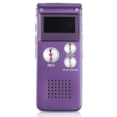 Tellegloww Ghost Hunting Equipment Paranormal Equipment for Ghost Hunting Digital EVP Voice Activated Recorder Rechargeable Recorder Device with Microphone, 8GB(Purple)