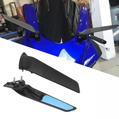 For YZF-R7 yzf r7 2025 2024 2023 2022 2021 New Accessories Motorcycle CNC-Controlled Aluminum Alloy Rearview Mirror Invisible Rearview Mirror Rotatable Winglets And Sporty Winglets
