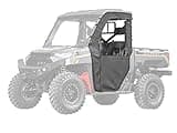 SuperATV Primal Soft Cab Enclosure Upper Doors for Polaris Ranger XP 570/900 / 1000 | 2 Upper Doors | Resistant to Tears and UV Rays | Double-Polished Vinyl Windows | Made in USA
