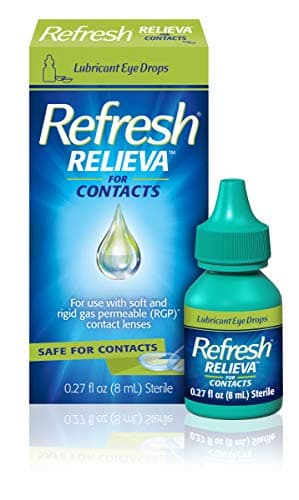 Refresh Relieva for Contacts Lubricant Eye Drops For Dry Eyes, 0.27 Fl Oz Sterile