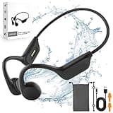 Banoshalo Bone Conduction Headphones - Swimming, Wireless Bluetooth, MP3 Mode 2 in 1, 10 H Battery Power, Fast Charging, IPX8 Waterproof for Sports