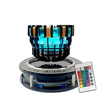 Arc Reactor MK1 Levitating 1:1 Scale Floating and Spinning LED Tech Decor,Desk Display, Unique Gift (MK1)