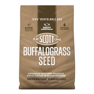 O.M. Scott and Sons Buffalograss Seed, Naturally Drought Tolerant Native Grass Seed, 350 sq. ft., 0.7 lb.