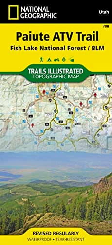 Paiute ATV Trail Map [Fish Lake National Forest, BLM] (National Geographic Trails Illustrated Map, 708)