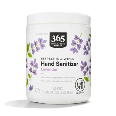 365 by Whole Foods Market, Lavender Hand Sanitizer Wipes, 210 ct