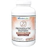 Wonder Laboratories Proteolytic Enzymes | Bromelain Papain Pancreatin Trypsin 550 mg Total with Standardized Amylase, Lipase, and Protease, 300 Tablets
