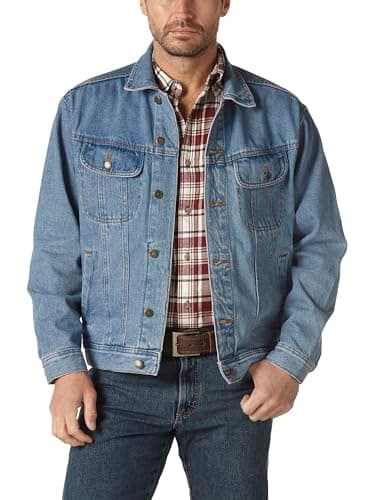 Wrangler mens Rugged Wear Unlined denim jackets, Vintage Indigo, X-Large US