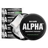 Fully Loaded Alpha Nootropic Pouches (Wintergreen) - 5 Cans - 15 Pouches per can - Effective Nootropic Delivery, Nic Pouch Replacement - Faster Absorption, Alpha GPC, L-Tyrosine, GABA