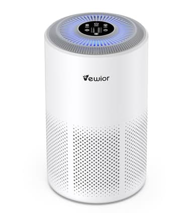Air Purifiers for Home Large Room Up to 1800 ft², VEWIOR H13 True HEPA Air Filter for Bedroom with Night Light, Fragrance Sponge, Sleep Mode, Timer, Air Cleaner for Smoke, Dander, Pollen