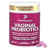 PharmaSupps Women’s Probiotic for Vaginal Health | 50 Billion CFU with Probiotics, Prebiotic, Postbiotics & Cranberry for pH Balance, UTI Support, Yeast, Gut Health, Odor, Dryness & Feminine Comfort