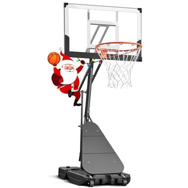 Seray Basketball Hoop Outdoor 40Inch Backboard, 3.4-10FT Adjustable Height and Larger Base, Portable Basketball Goal System for Adults Outdoor/Indoor/Driveway/Garage