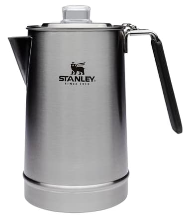 STANLEY Hold Tight Percolator Coffee Pot 1.1 qt | Stainless Steel 6 Cup Coffee Maker | Stove Top or Open Fire | Backpacking, Camping, Hiking Cookware | BPA-Free | Stainless Steel