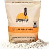 Sunrise Flour Mill Heritage Organic Bread Flour Blend - 5 lbs | Organic Unbleached Bread Flour Easy to Digest with Less Bloating | High Protein Bread Flour for Superior Baking | Smooth, Nutty Flavor
