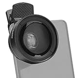 Cell Phone Lens Attachment, 2 in 1 Clip-on Mobile Phone 0.45X Wide Angle + 12.5X Macro Lens HD for Smartphone Close-up Shooting Accessories