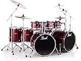 Pearl Export EXX 8-Piece Double Bass Drum Set with Hardware - Burgundy