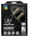 Fusion8K HDMI 2.1 Certified Cable Supports 10K 8K @60Hz and 4K @120Hz Compatible with All TVs, BluRay, Xbox Series X, PS5 (6 Feet)