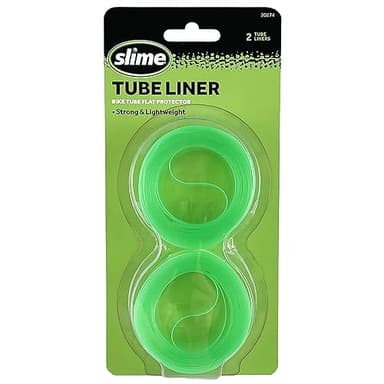 Slime 20274 Bike Tube Flat Protectors and Liners, Lightweight, fits 12-26 x 1.5″-2.125″, Flat Proof for 2 Tires