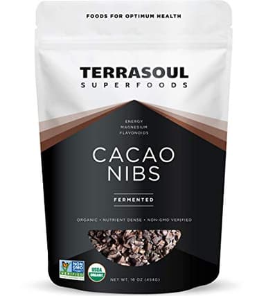 Terrasoul Superfoods Raw Organic Cacao Nibs, 16 Oz, Superfood Crunch for Smoothie Bowls, Nut Butter Spreads, Oatmeal and DIY Chocolate Creations