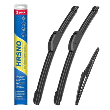 HRSNO 26"+16" Windshield Wipers With 10" Rear Wiper Blade Sets Automotive Replacement for Toyota Rav4 2013-2018,Easy For Installation (Pack of 3)