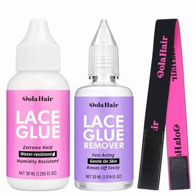 Dolahair Lace Wig Glue Kit - Waterproof Lace Front Adhesive for Wigs (Glue Kit-3pcs)