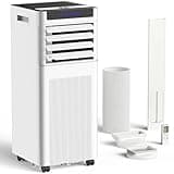 AIDIAM Portable Air Conditioners, 10000 BTU Portable AC up to 450 Sq.Ft, 3 in 1 AC Unit with Cool, Dehumidifier & Fan Modes, Remote Control & 24H Timer, AC Unit for Bedrooms, Living Rooms & Apartments