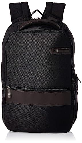 Samsonite Kombi Business Backpack, Black/Brown, 16.25 x 10.5 x 5-Inch