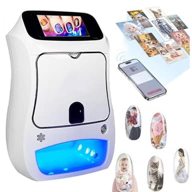Sunseota 3D Automatic Smart Nail Machine Nail Printer, Nail Printer Machine,Nail Printer,20 Seconds Painting Digital Mobile Nail Art Printer with Touch Screen Display,for Home Use and Nail Studios