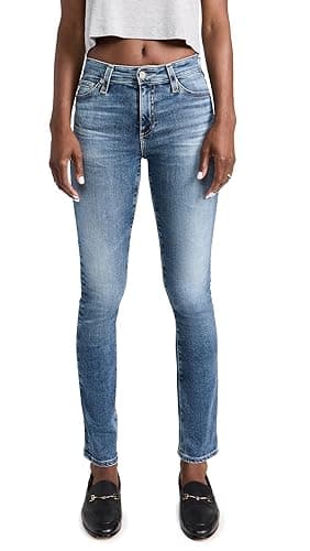 AG Adriano Goldschmied Women's Mari Slim Straight Jeans, 15 Years Shoreline, 28